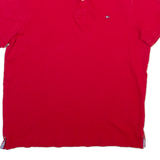 TOMMY HILFIGER Mens Polo Shirt Red M