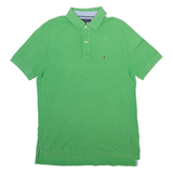 TOMMY HILFIGER Mens Polo Shirt Green M