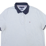TOMMY HILFIGER Mens Polo Shirt Blue L