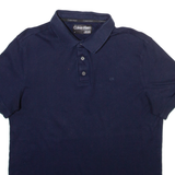CALVIN KLEIN Mens Polo Shirt Blue M
