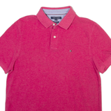 TOMMY HILFIGER Mens Polo Shirt Pink L