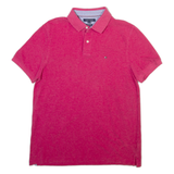 TOMMY HILFIGER Mens Polo Shirt Pink L