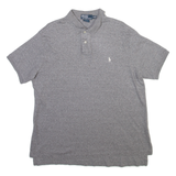BEVERLY HILLS POLO CLUB Mens Polo Shirt Grey XL