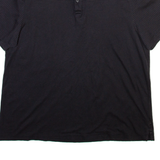 CALVIN KLEIN Mens Polo Shirt Black Striped XL