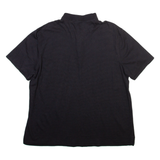 CALVIN KLEIN Mens Polo Shirt Black Striped XL