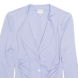 ARMANI COLLEZIONI Stretch Womens Blazer Jacket Blue Viscose M