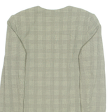 SLAP Womens Blazer Jacket Beige 90s Check M