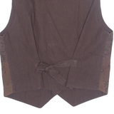 CACHET Womens Blazer Waistcoat Brown 90s M
