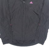 ADIDAS Mesh Lined Womens Windbreaker Jacket Black UK 16