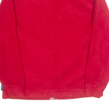 NAUTICA Mens Fleece Jacket Red 90s S