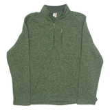 WOOLRICH Pullover Mens Fleece Jacket Green 2XL
