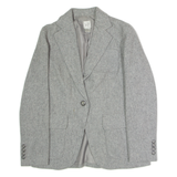 GAP Womens Blazer Jacket Grey Knit Wool UK 12