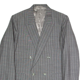 Mens Blazer Jacket Grey Pinstripe S