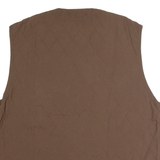 TEDDY'S Mens Quilted Gilet Brown L