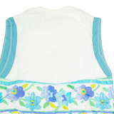 MOVE SPORT Womens Shell Gilet White 90s Floral L
