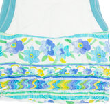 MOVE SPORT Womens Shell Gilet White 90s Floral L