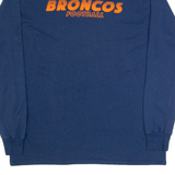 NFL Denver Broncos Mens T-Shirt Blue Long Sleeve USA L