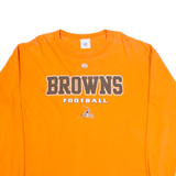 NFL Cleveland Browns Mens T-Shirt Orange Long Sleeve USA XL