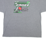 GILDAN Racing Mens T-Shirt Grey 2XL