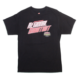 HANES Racing Mens T-Shirt Black M