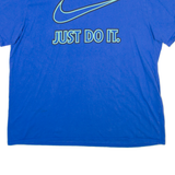 NIKE Mens T-Shirt Blue 2XL