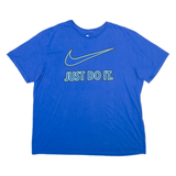NIKE Mens T-Shirt Blue 2XL