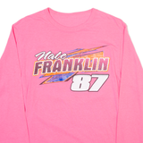 Racing Womens T-Shirt Pink Long Sleeve S