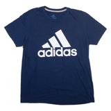 ADIDAS Mens T-Shirt Blue L