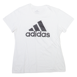 ADIDAS Womens T-Shirt White L