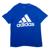 ADIDAS Mens T-Shirt Blue M