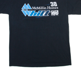 GILDAN Racing Mens T-Shirt Black L