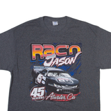 PORT AND COMPANY Racing Mens T-Shirt Grey XL