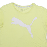 PUMA Womens T-Shirt Yellow Sleeveless L