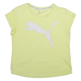 PUMA Womens T-Shirt Yellow Sleeveless L