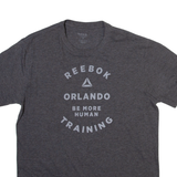 REEBOK Mens T-Shirt Grey M