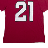 NIKE Mens T-Shirt Maroon L