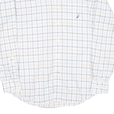 NAUTICA Mens Shirt White Check Long Sleeve M