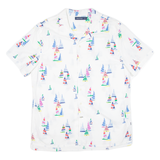 NAUTICA Boats Mens Shirt White L