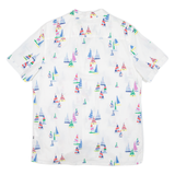 NAUTICA Boats Mens Shirt White L