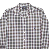 NAUTICA Mens Shirt Grey Check Long Sleeve XL
