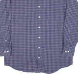NAUTICA Mens Shirt Blue Check Long Sleeve L
