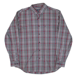 NAUTICA Mens Shirt Grey Check Long Sleeve L