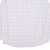 CHAPS Mens Shirt White Check Long Sleeve L