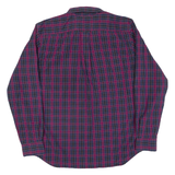 NAUTICA Mens Shirt Purple Check Long Sleeve L