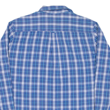 CHAPS Mens Shirt Blue Check Long Sleeve L