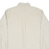 TOMMY HILFIGER Mens Plain Shirt Beige Long Sleeve M