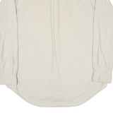 TOMMY HILFIGER Mens Plain Shirt Beige Long Sleeve M