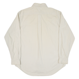 TOMMY HILFIGER Mens Plain Shirt Beige Long Sleeve M