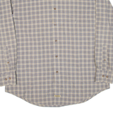 NAUTICA Mens Shirt Brown Check Long Sleeve L