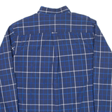 CHAPS Mens Shirt Blue Check Long Sleeve L
